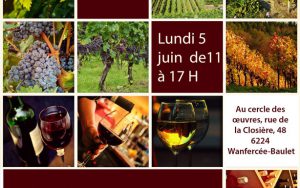 Dégustation et vente de vins au profit des enfants de l’Amarrage “9e édition” Dégustation et vente de vins au profit des enfants de l’Amarrage “9e édition”