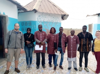 Coline et François en mission en Afrique