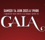 Soirée de Gala : le 14 juin prochain