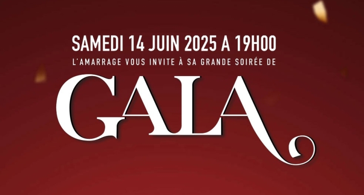 Soirée de Gala : le 14 juin prochain