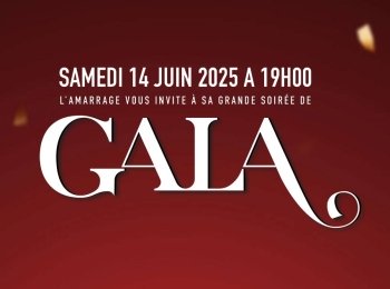 Soirée de Gala : le 14 juin prochain